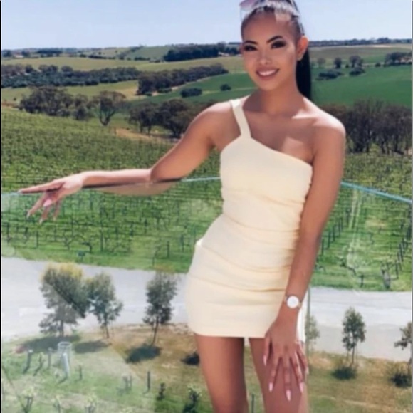 Bec + Bridge Black One Shoulder Bonita Mini Dress NWT Women’s Size 2 - Picture 7 of 13